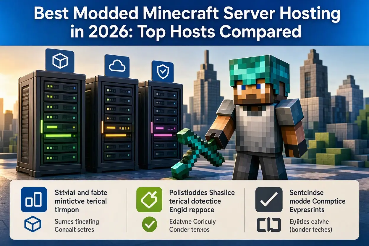 Best Modded Minecraft Server Hosting in 2026: Top Hosts Compared
