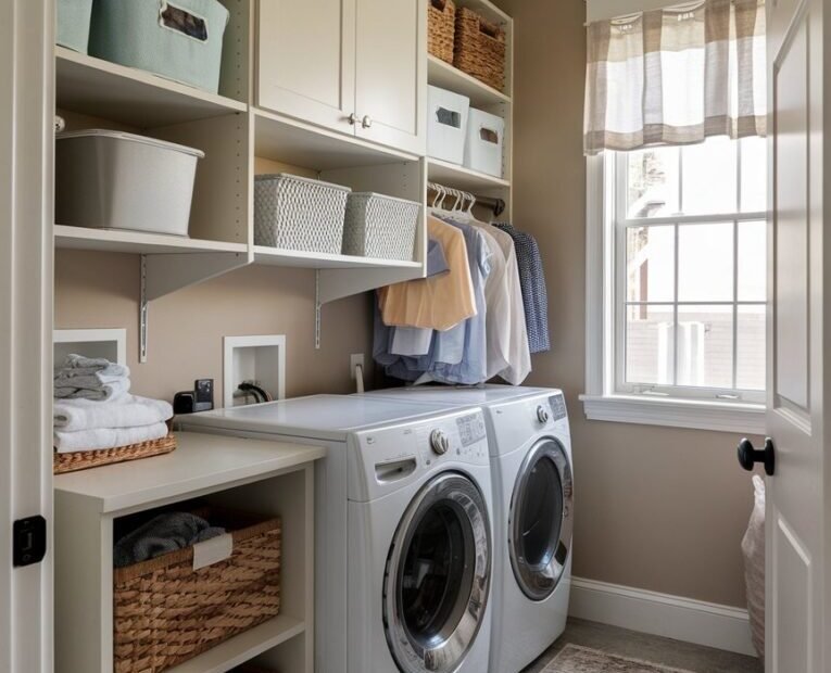 How to Add Storage to a Small Laundry Room